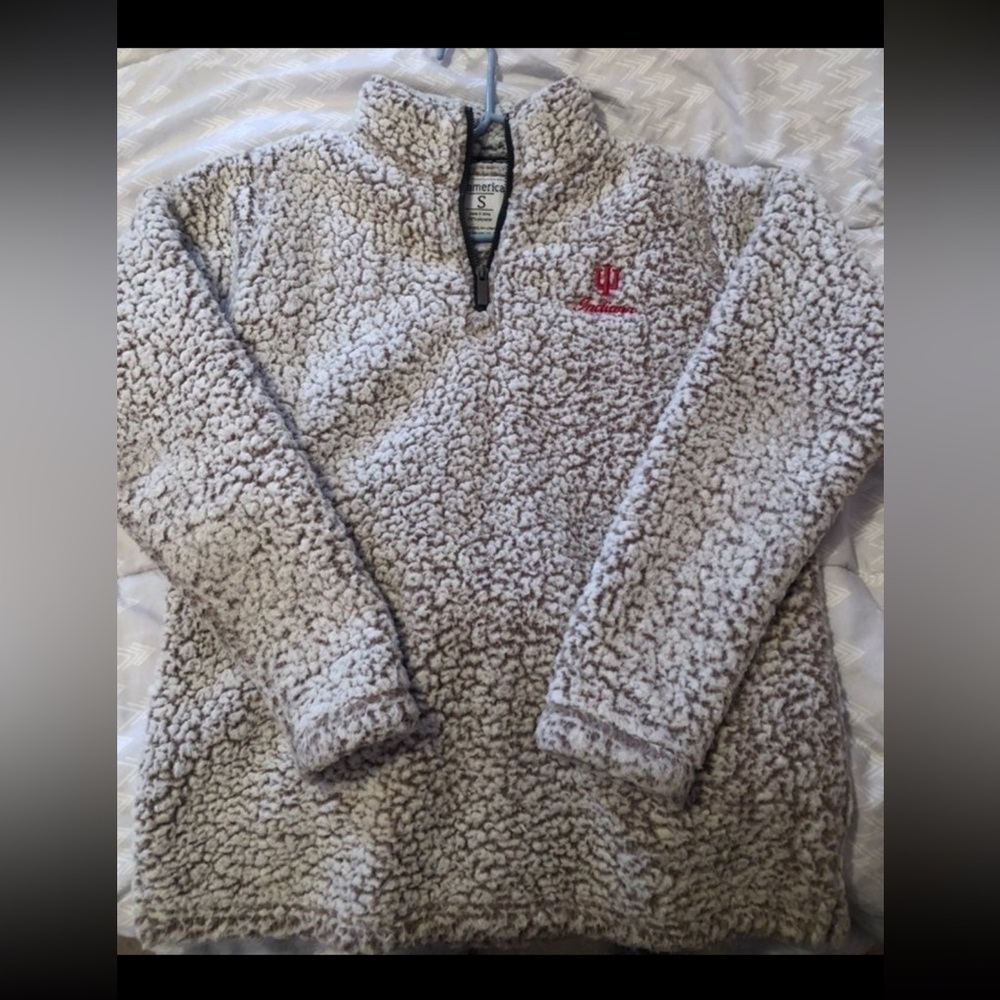 indiana university zip up sherpa